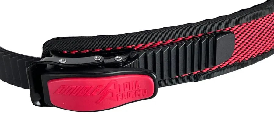 Double-Alpha Academy Ratchet belt red