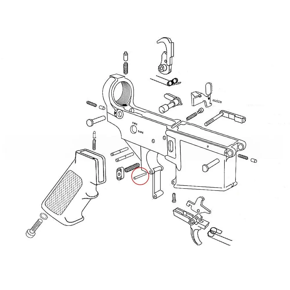 Eemann Tech pin osłony spustu